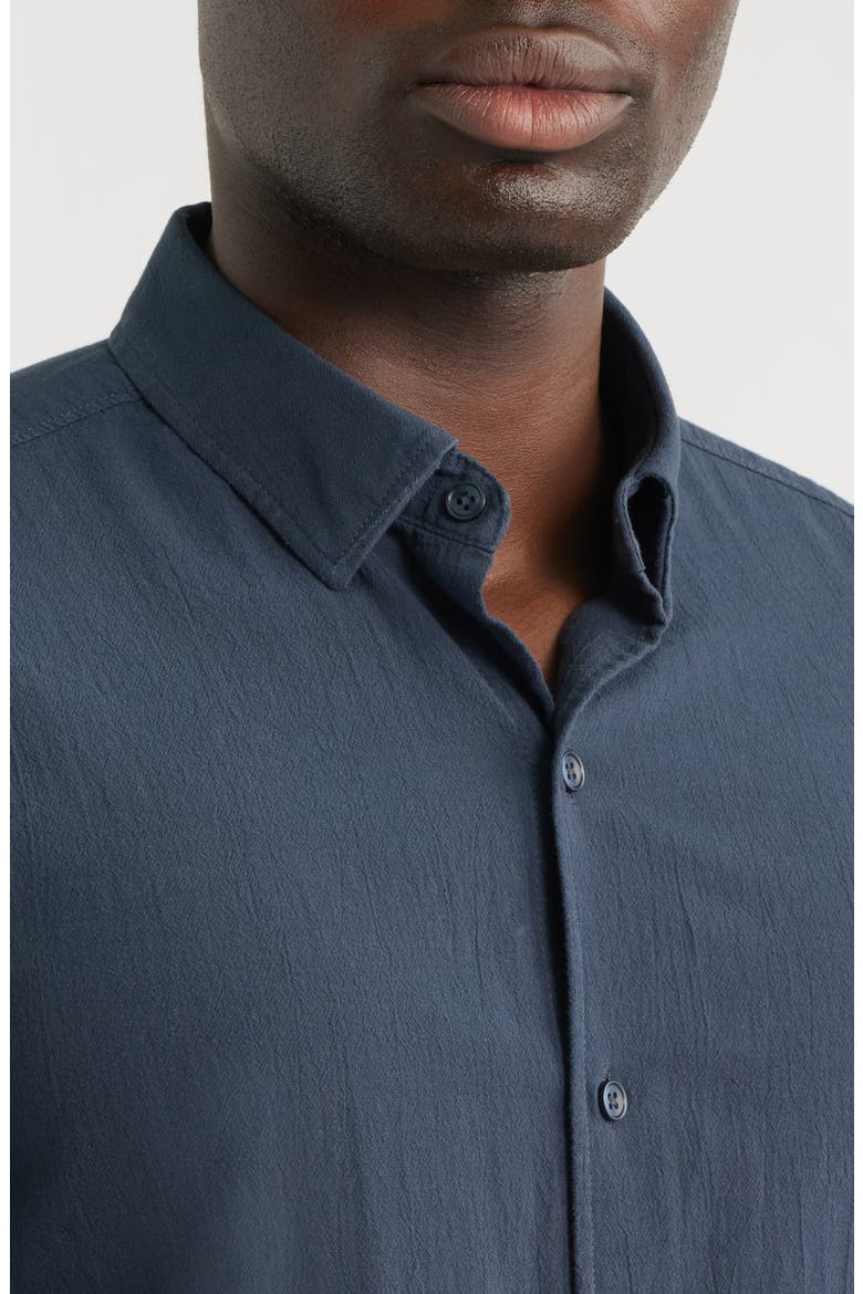 Regular Fit Cotton Button-Up Shirt, Alternate, color, COLLEGIATE BLUE