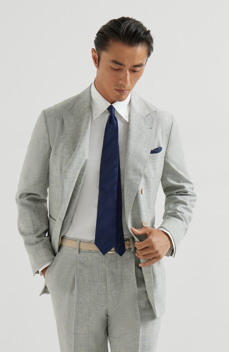 Brunello Cucinelli Uconstructed blazer, Alternate, color, Pearl Grey