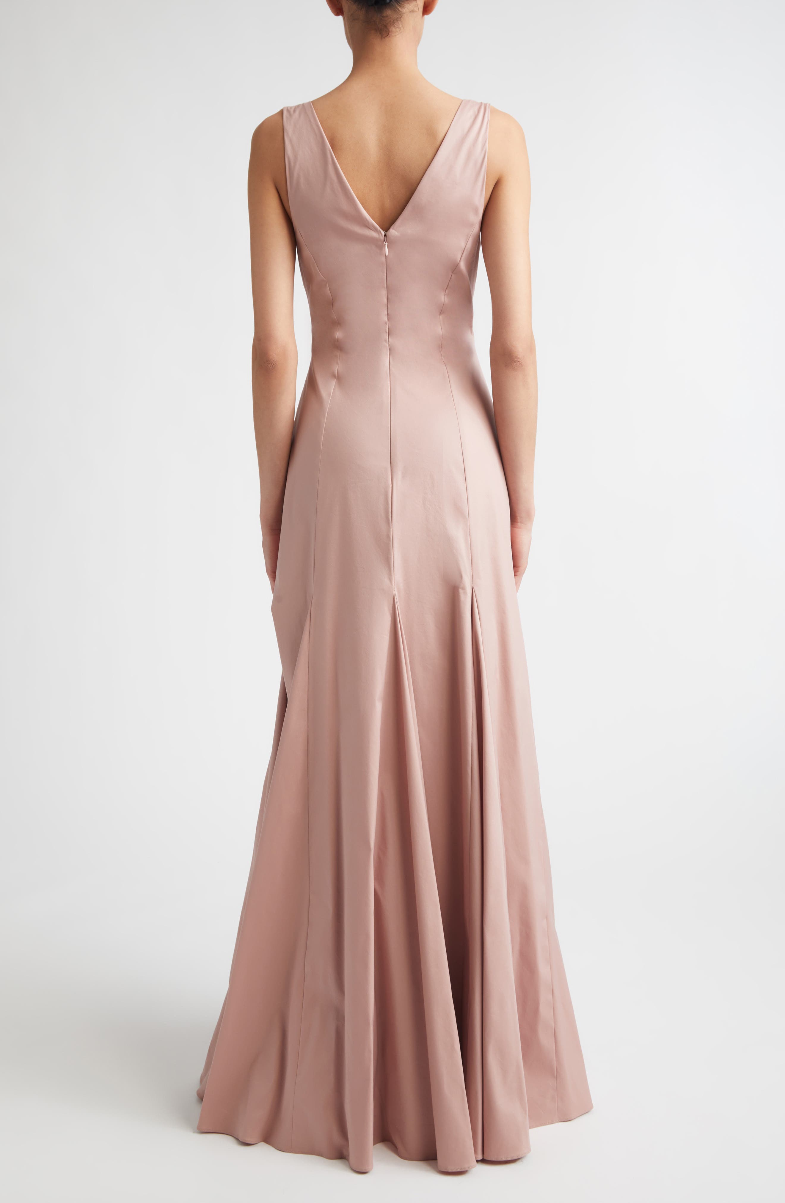 Aurelia V-Neck Stretch Mermaid Gown - image 4