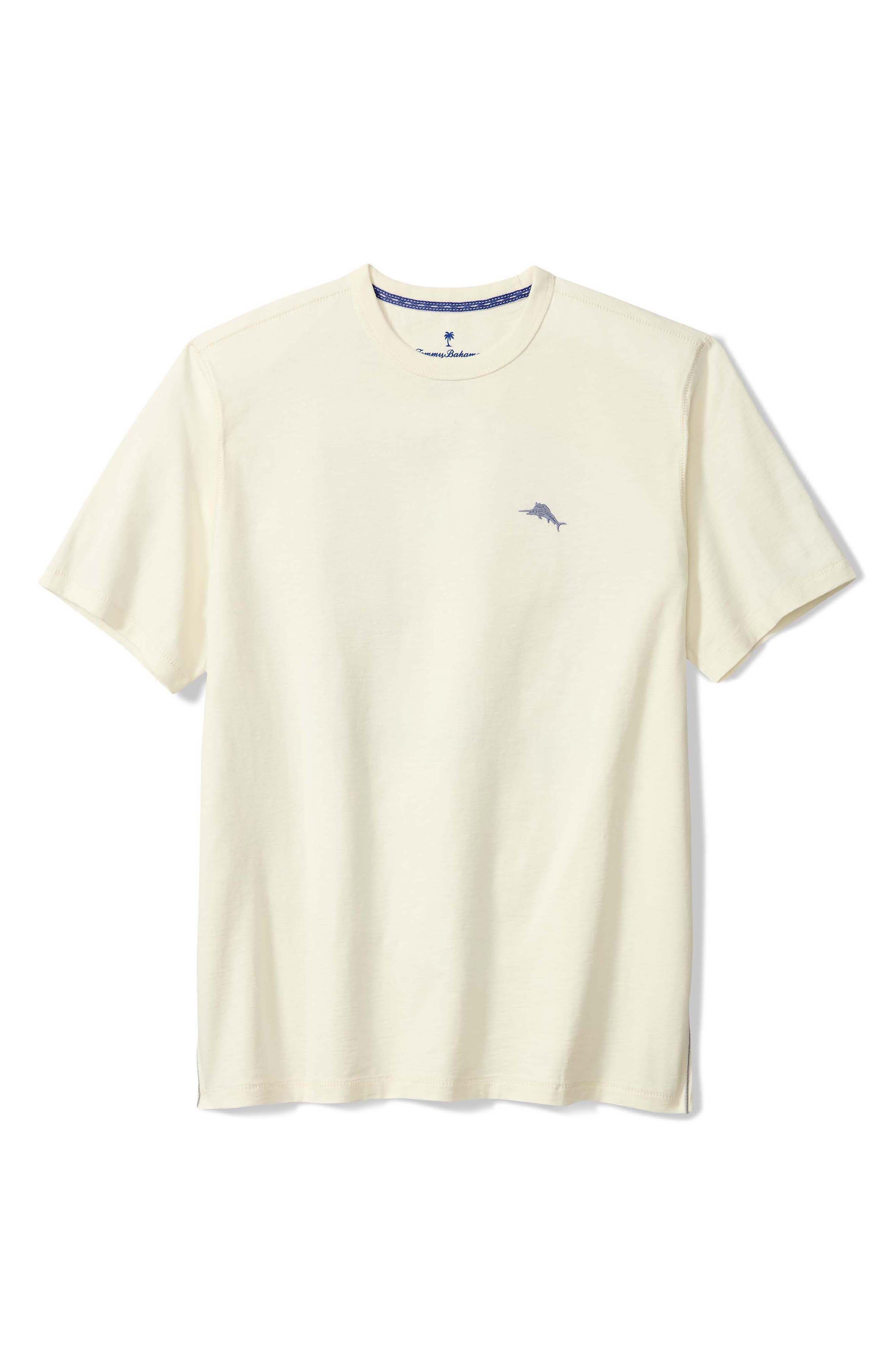 Monstera Blues Cotton Graphic T-Shirt