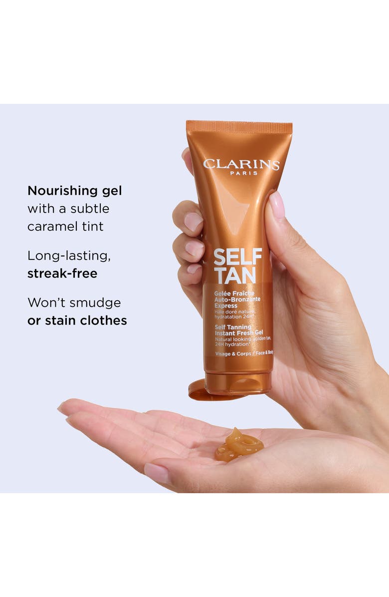 Clarins Self-Tanning Gel Face & Body Tanner, Alternate, color, 