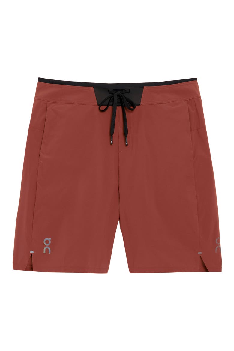 2-in-1 Hybrid Performance Shorts, Alternate, color, RUBY