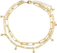 BY ADINA EDEN Mixed Multi Strand Anklet