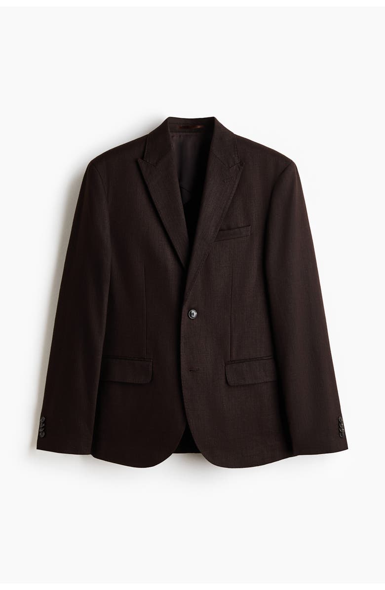 H&M Regular Fit Linen-blend Jacket, Main, color, 