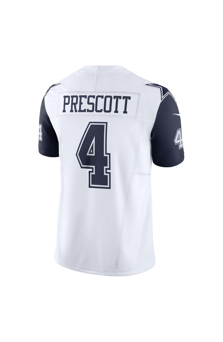 Nike Men's Nike Dak Prescott White Dallas Cowboys Vapor F.U.S.E. Limited Jersey, Alternate, color, White