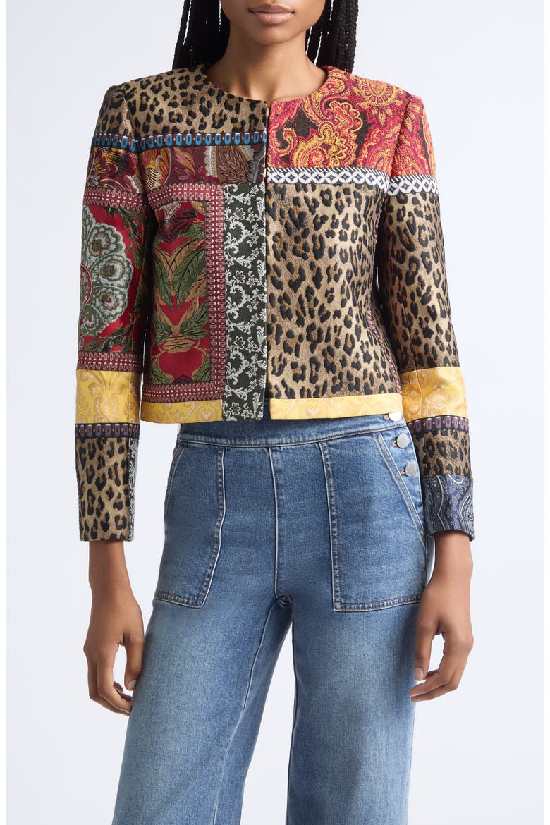 Kidman Patchwork Jacket, Main, color, MULTI