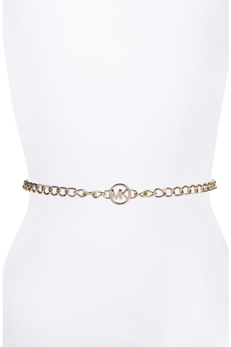 Logo Chain Belt, Main, color, GOLD