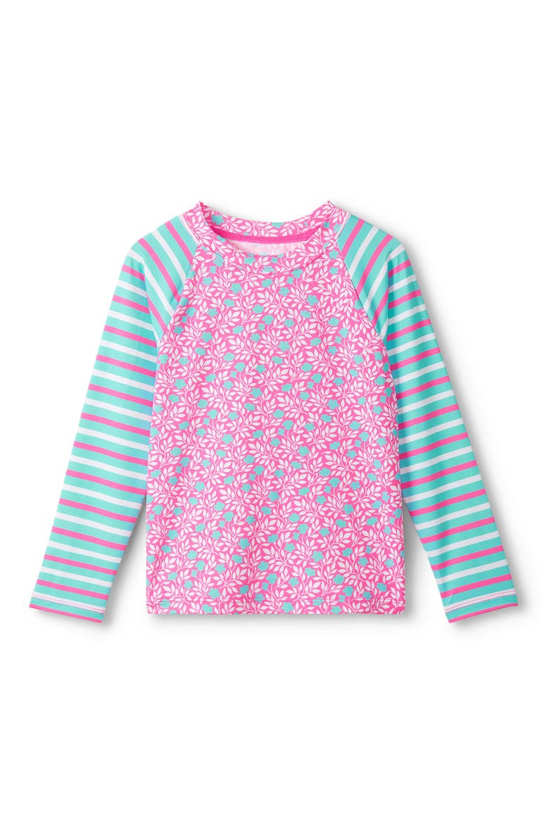 Kids' Mini Vines Long Sleeve Rashguard, Main, color, FANDANGO PINK