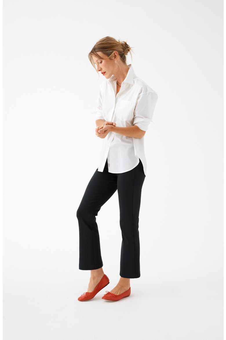 Birdie Stretch Cotton Button-Up Shirt, Alternate, color, WHITE CAP