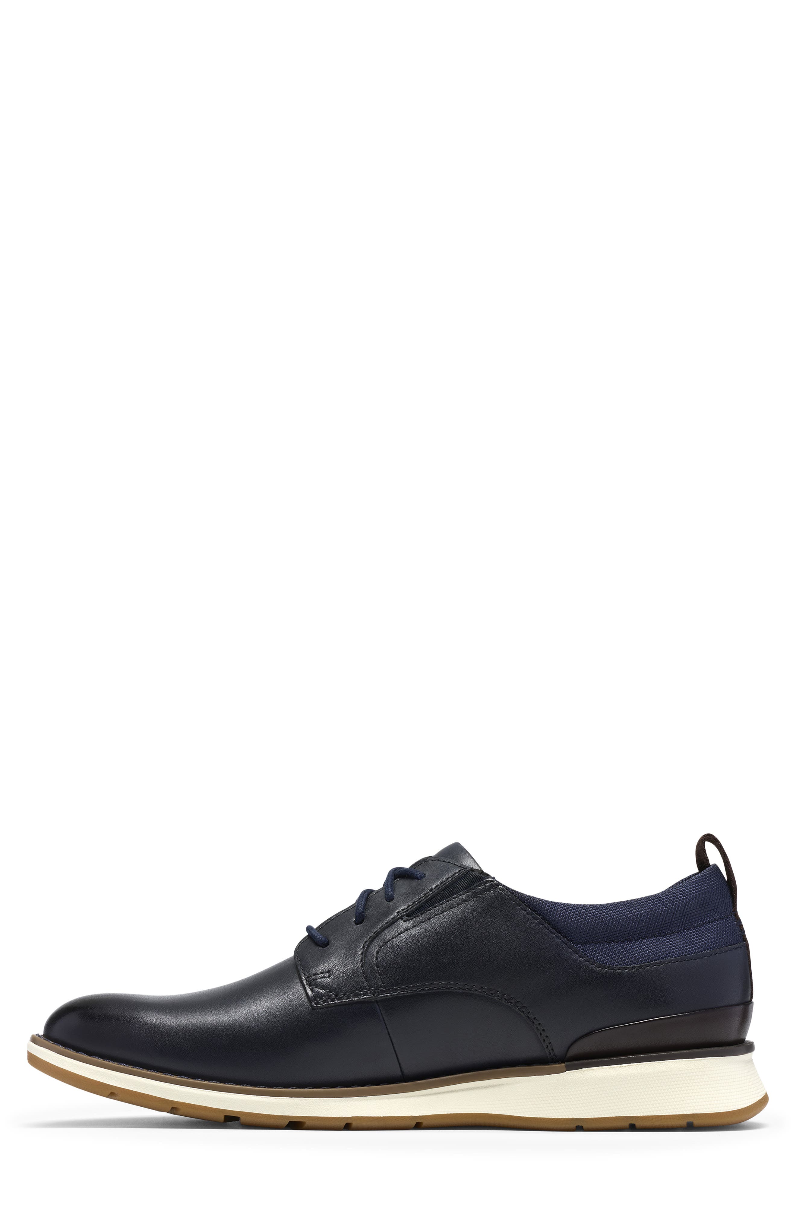 Flexhybrid Plain Toe Derby, Alternate, color, NAVY LEATHER