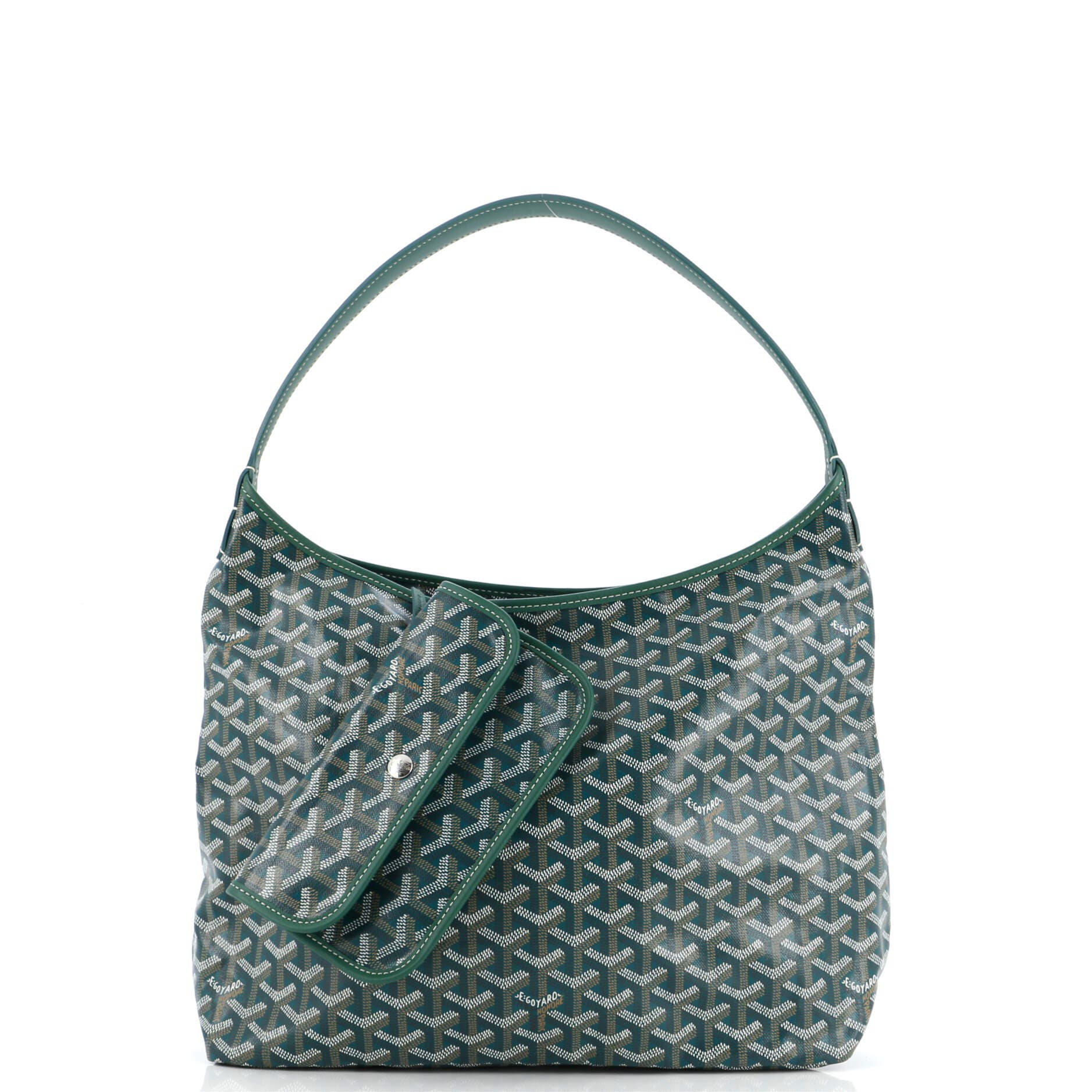 Pre-Owned Goyard Boheme Hobo Coated Canvas, Alternate, color, 