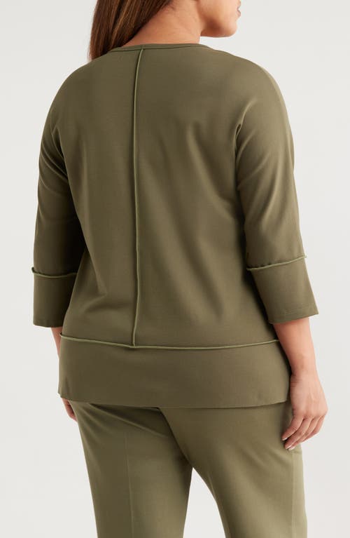 Jones New York Plus Size Serenity Dolman-sleeve Tunic In Green