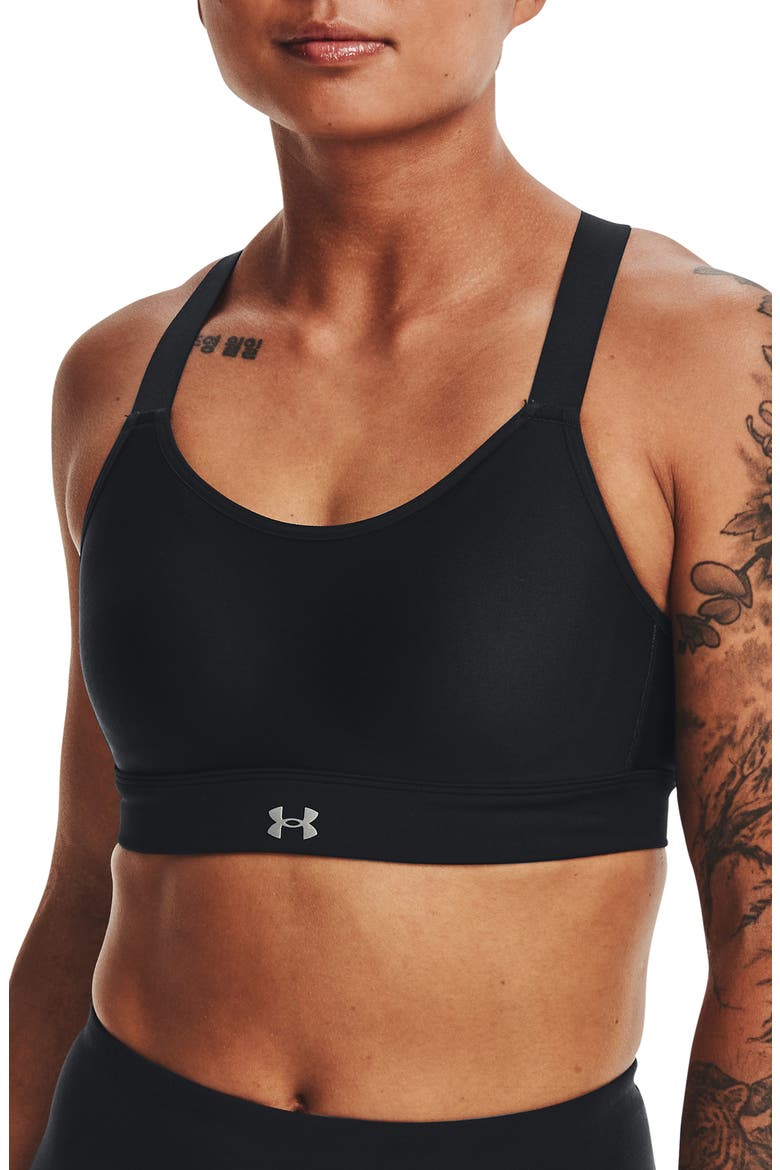 Continuum High Support Racerback Sports Bra, Main, color, BLACK