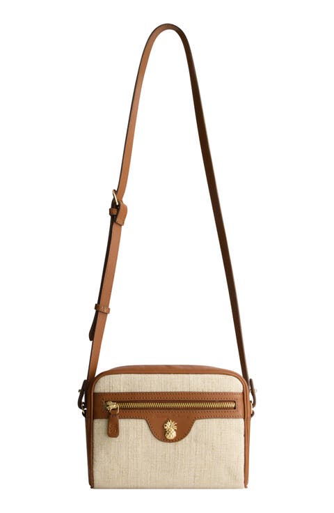 Lurex Linen Camera Bag