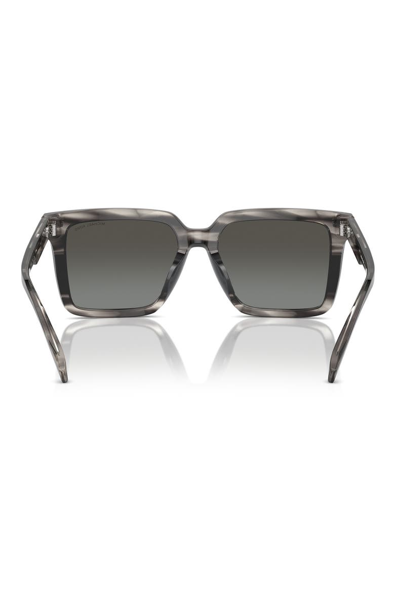 Abruzzo 55mm Square Sunglasses, Alternate, color, BLACK GREY