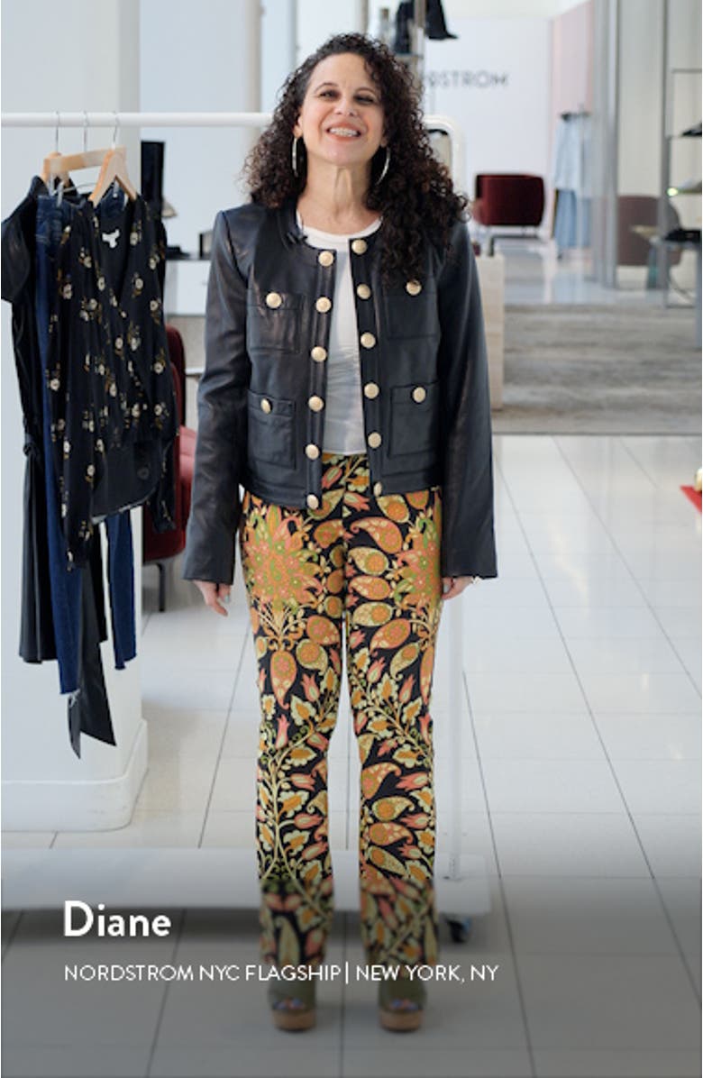 Jayde Collarless Leather Jacket, sales video thumbnail