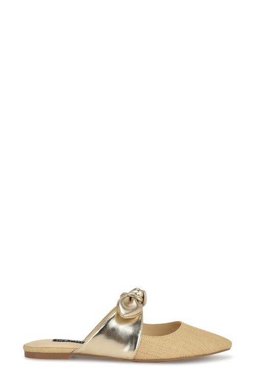 Shop Nine West Bowin Pointed Toe Flat In Light Natural 111
