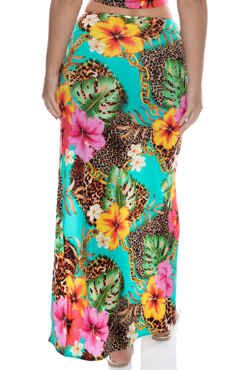 Luli Fama Chain Skirt, Alternate, color, Floral