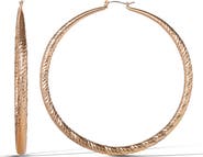 Jessica Simpson JS Jessica Simpson Wide Textured Hoop Earrings