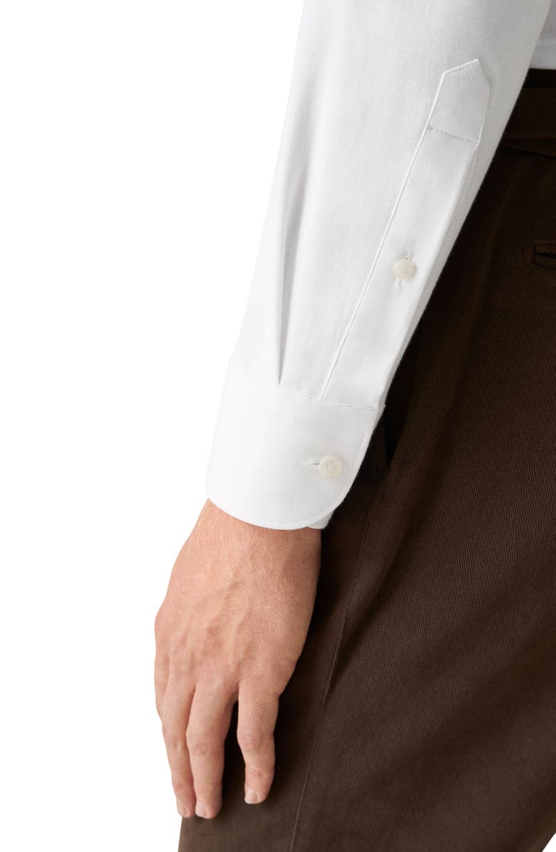 Eton Slim Fit 4Flex Stretch Jersey Dress Shirt, Alternate, color, White