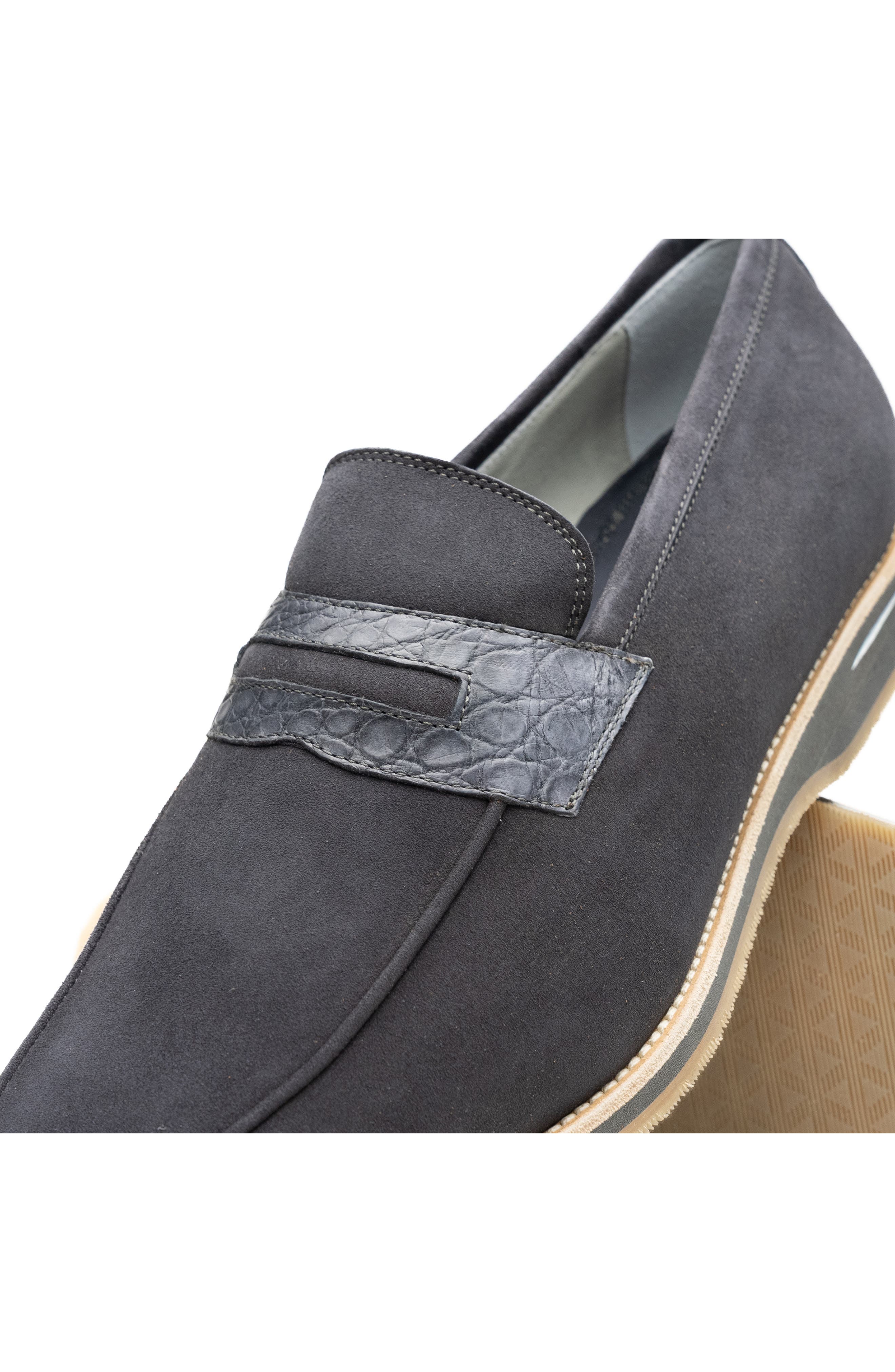 Zelli Italia Meo 3 Penny Loafer, Alternate, color, Grey