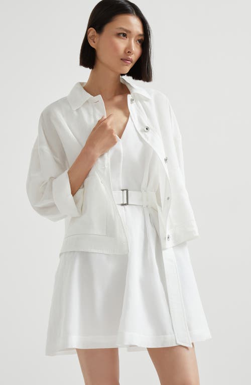 Brunello Cucinelli Belted Sleeveless Dress