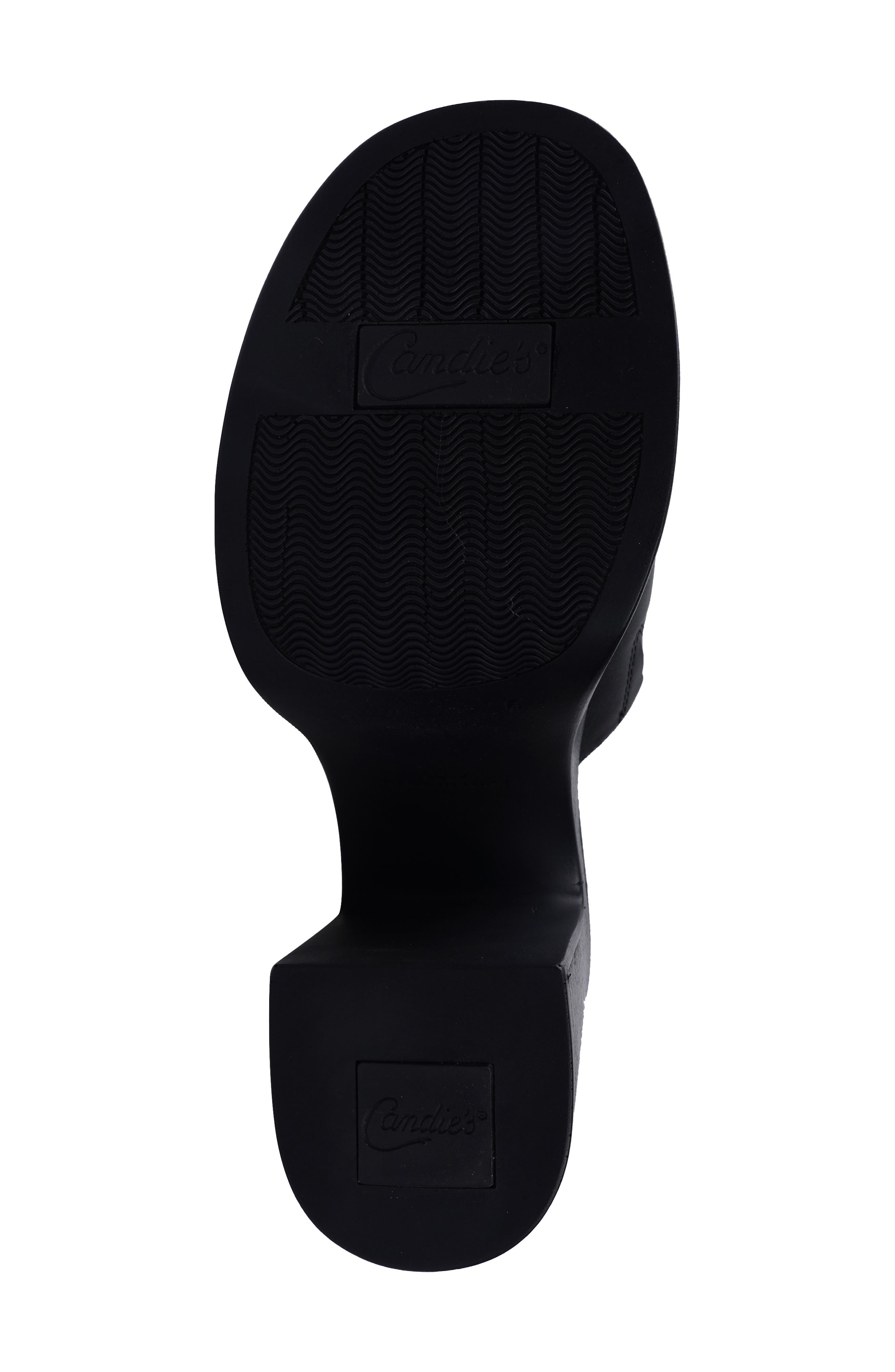 Candie
s Brizol Platform Sandal, Alternate, color, Black Leather