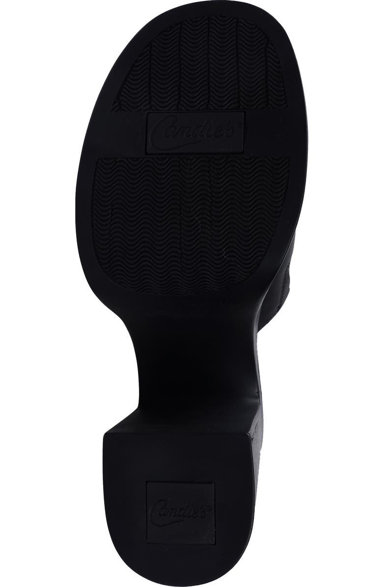 Candie's Brizol Platform Sandal, Alternate, color, Black Leather