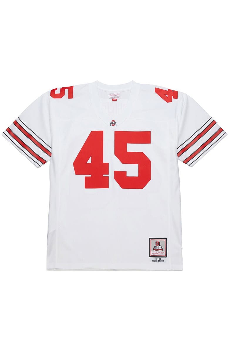 Mitchell & Ness Men's Mitchell & Ness Archie Griffin White Ohio State Buckeyes 1975 College Vault Legacy Jersey, Alternate, color, White