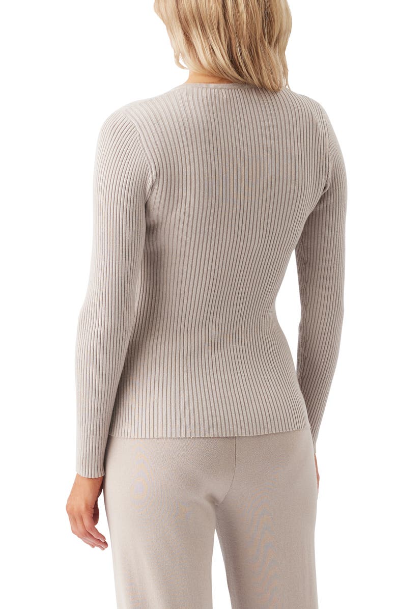 Ripe Maternity Romee Zip Through Knit, Alternate, color, Stone