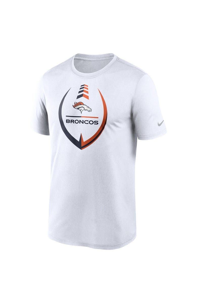 Nike Men's Nike White Denver Broncos Icon Legend Performance T-Shirt, Alternate, color, 