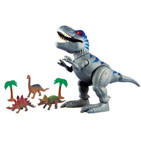 Dinosaur Playset W/ Walking Trex 3+