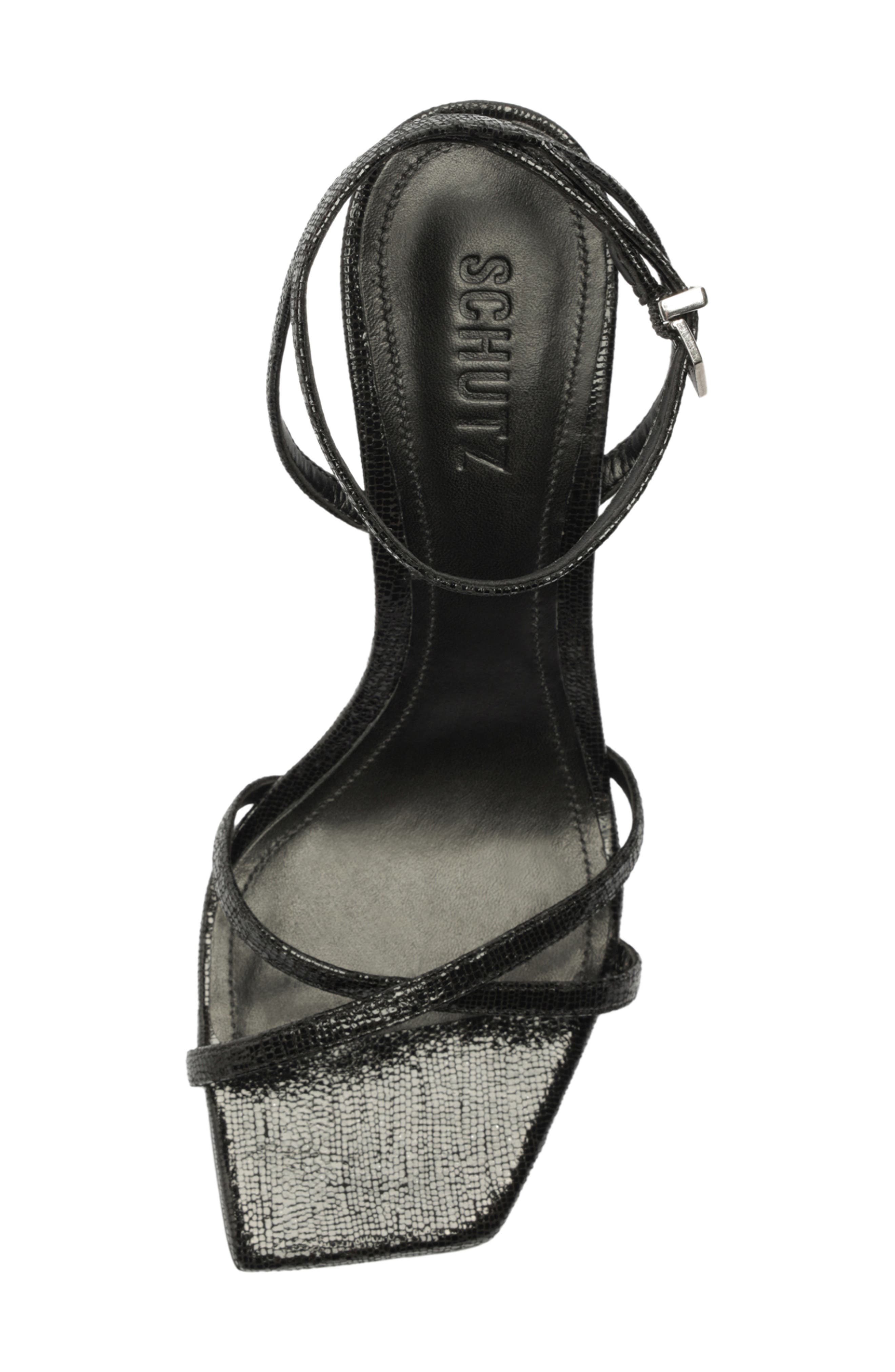 Eva Ankle Strap Sandal, Alternate, color, BLACK