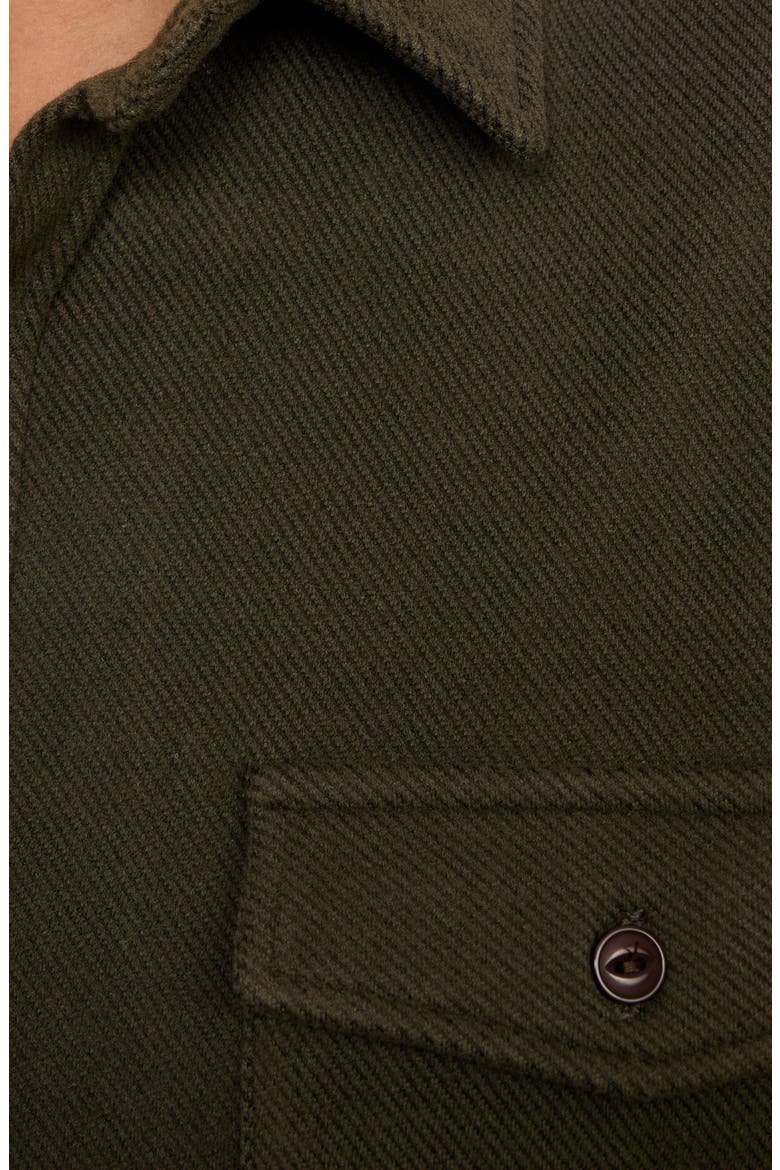 Micro Stripe Button Down Shirt, Alternate, color, OLIVE