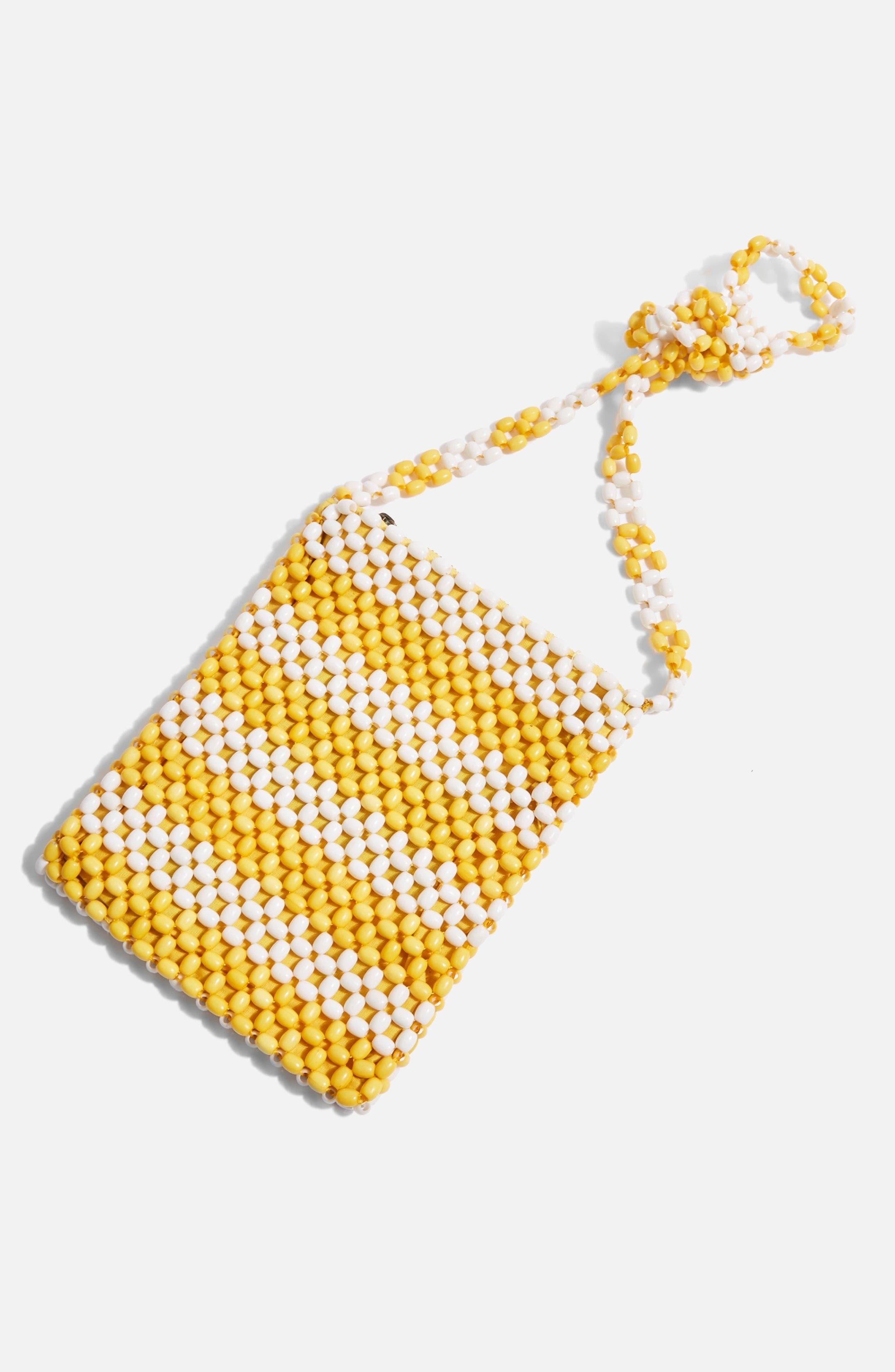 Topshop Beaded Crossbody Bag, Alternate, color, 