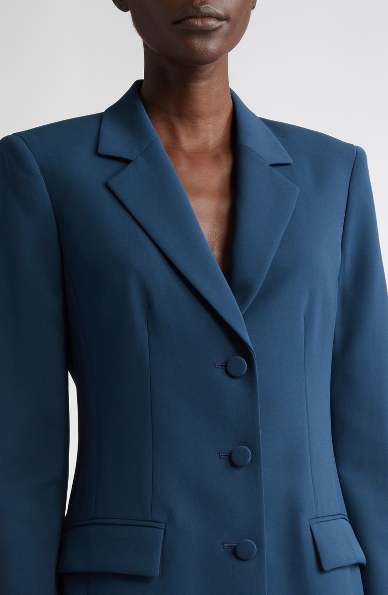Lafayette 148 New York Single Breasted Three Button Blazer, Alternate, color, Lido Blue