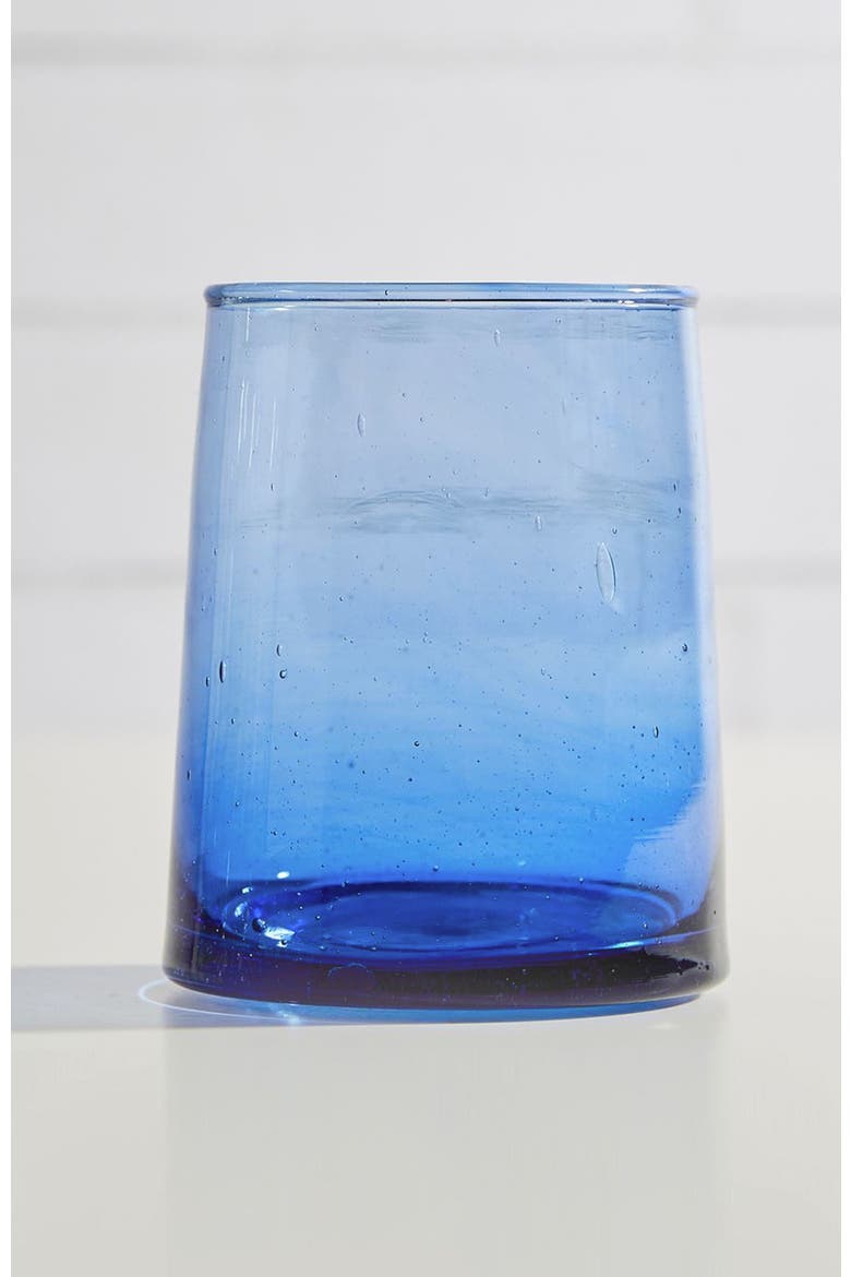Moroccan Cone Glass Small, Alternate, color, BLUE
