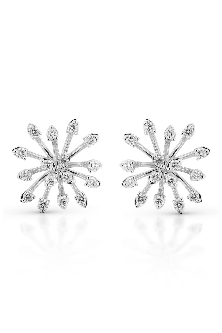 Luminus Diamond Stud Earrings, Main, color, 18K WHITE GOLD