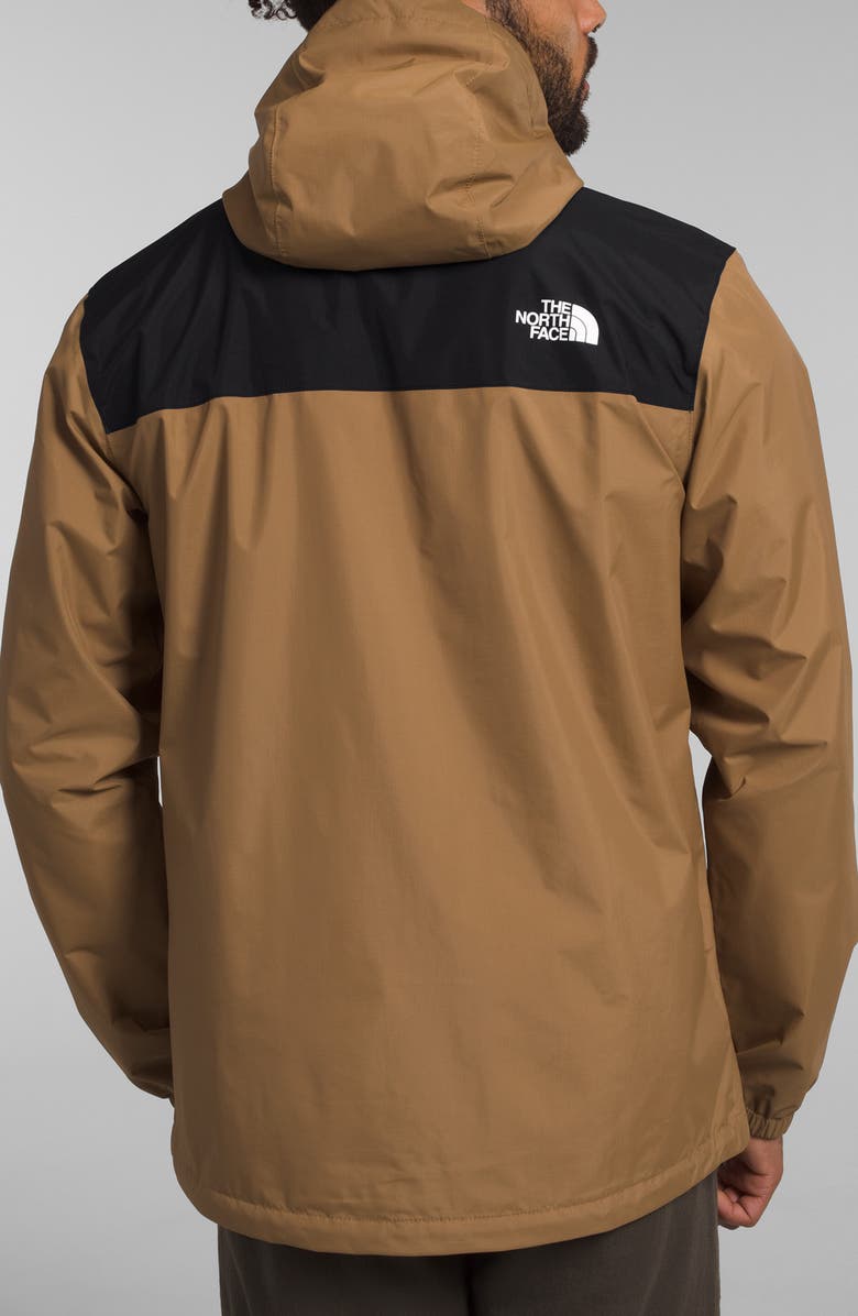 The North Face Antora Waterproof Jacket, Alternate, color, Utility Brown/ Tnf Black-Npf