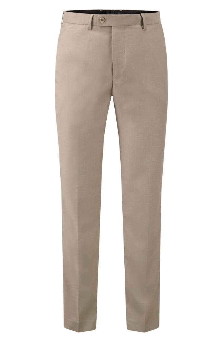 Victor Emmanuel Vince Flat Front Twill Stretch Dress Pants, Main, color,