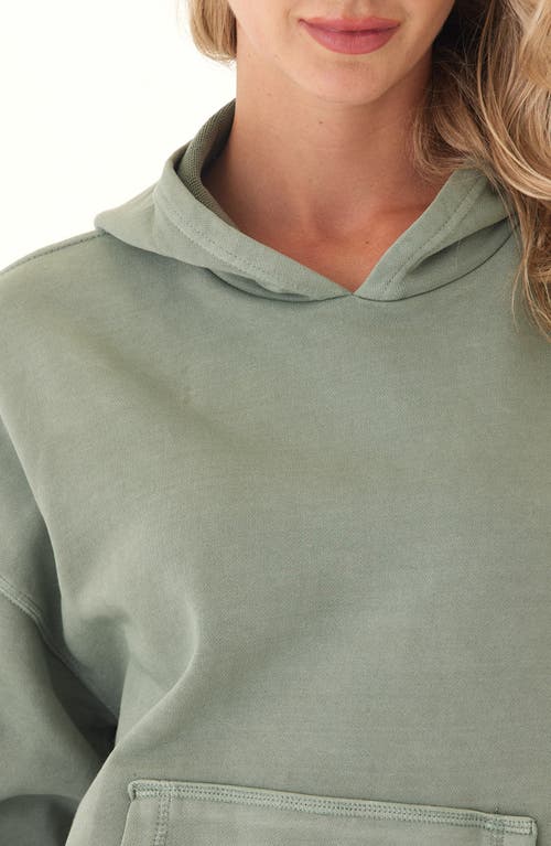 Threads 4 Thought Tanya Mineral Wash Cotton Blend Fleece Hoodie In Green