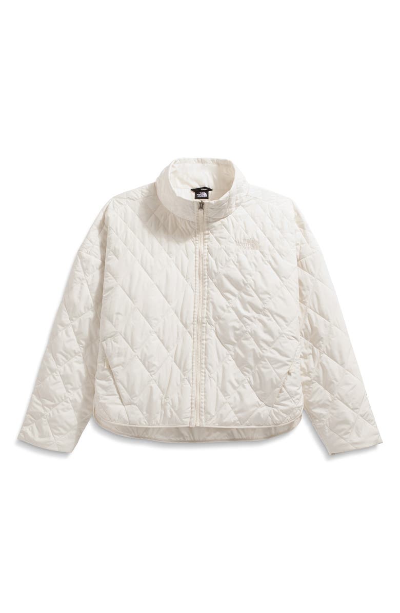 The North Face Diamond Peak Water Repellent Quilted Jacket, Alternate, color, White Dune