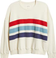 THE GREAT. The Teammate Stripe Sweatshirt