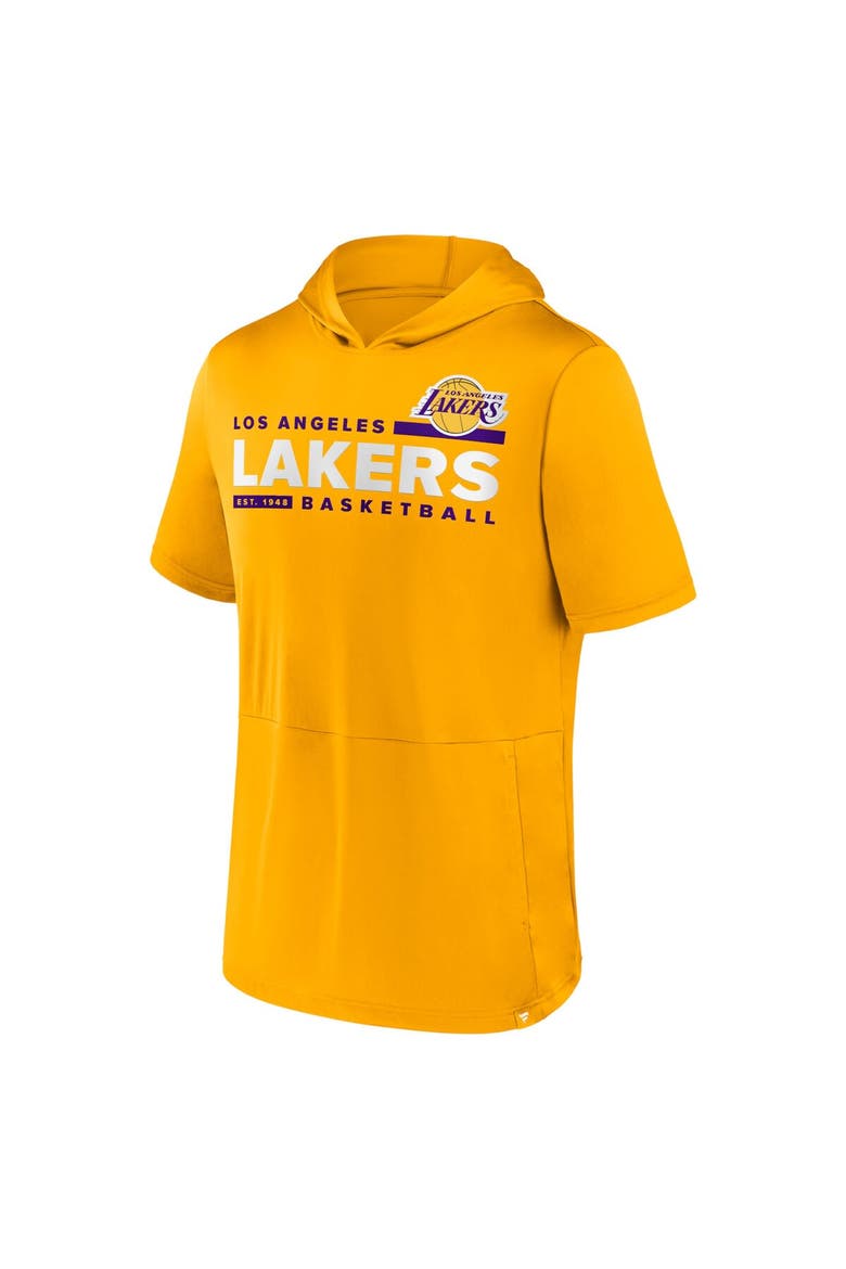 Men's Fanatics Branded Gold Los Angeles Lakers Possession Hoodie T-Shirt, Alternate, color, Gold