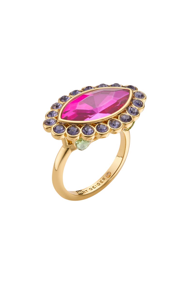 Marquise Stone Cocktail Ring, Main, color, FUCHSIA