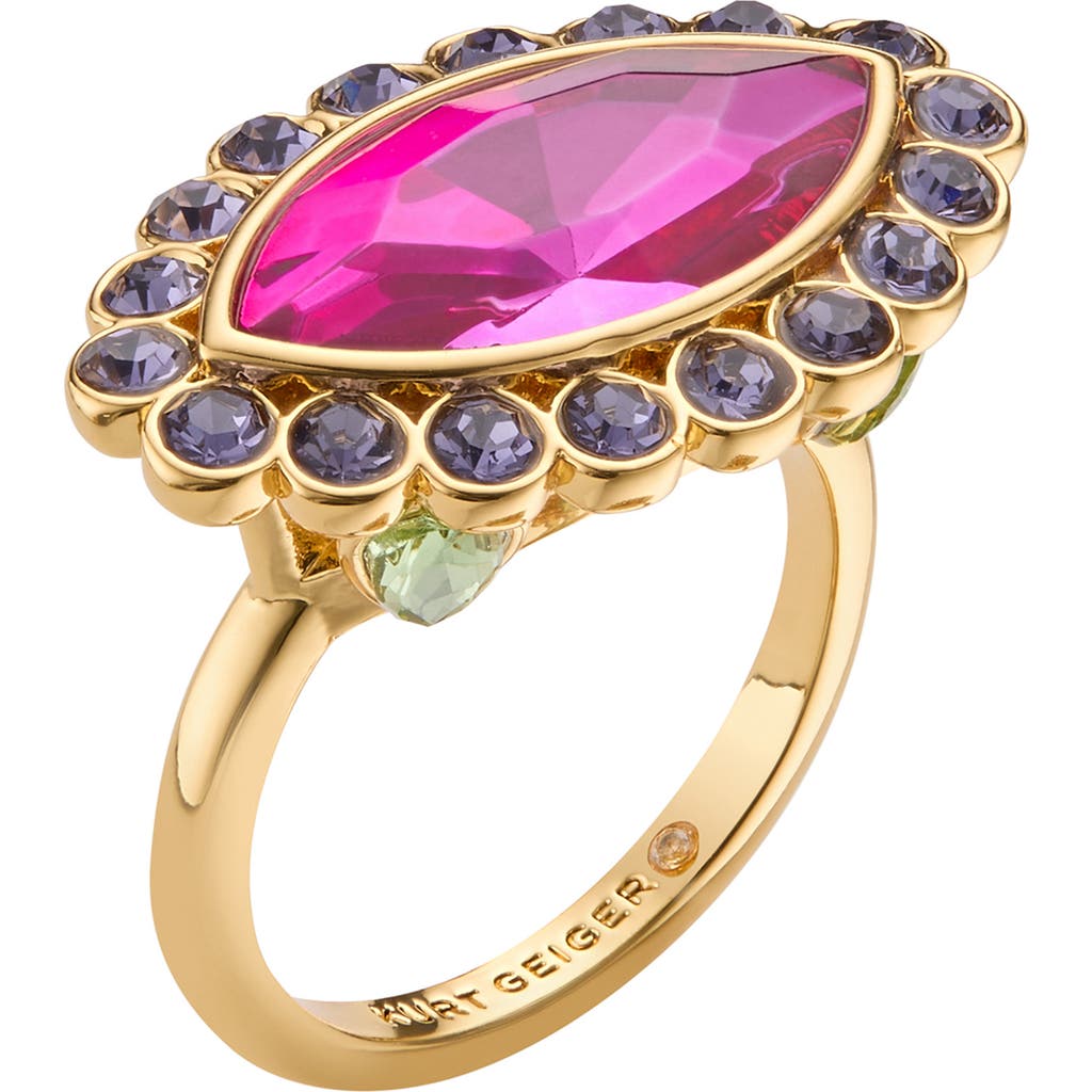 KURT GEIGER KURT GEIGER LONDON MARQUISE STONE COCKTAIL RING