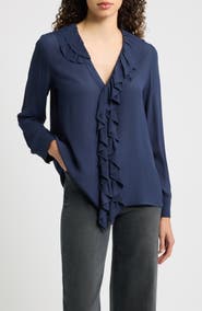 Emme Dancing Ruffle V-Neck Top