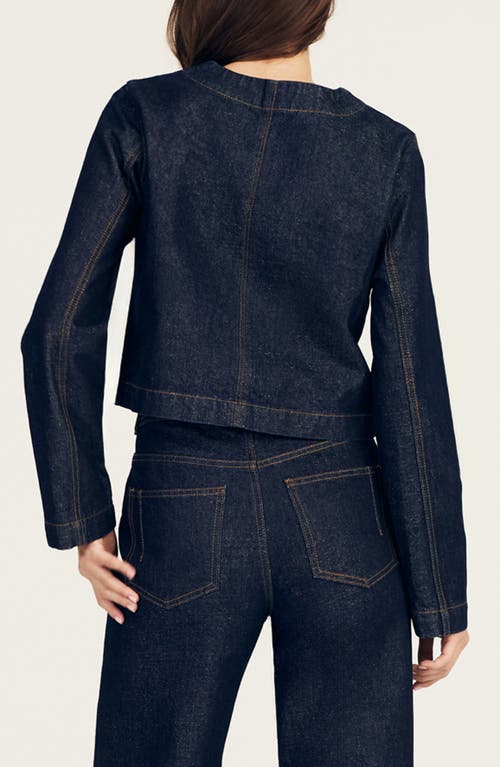 Derek Lam 10 Crosby Ezra Button-front Denim Jacket In Blue
