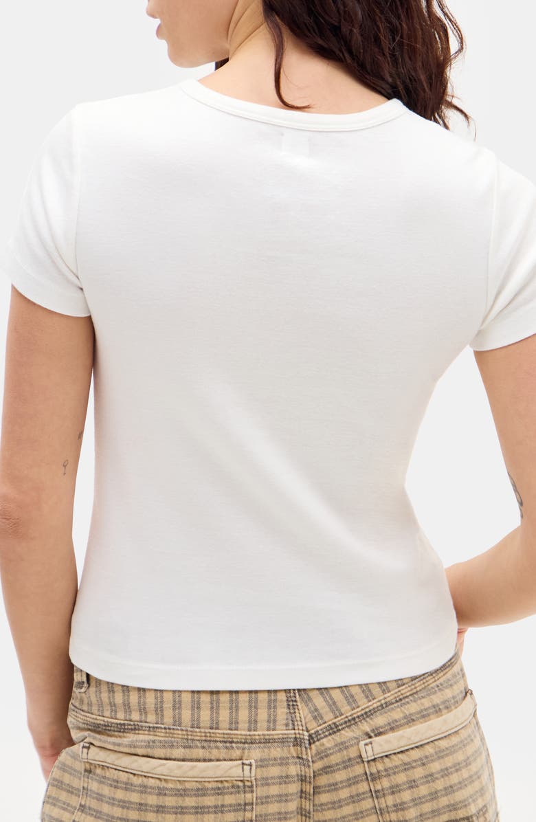 BDG Urban Outfitters Lucky Spade Graphic Baby Tee, Alternate, color, White