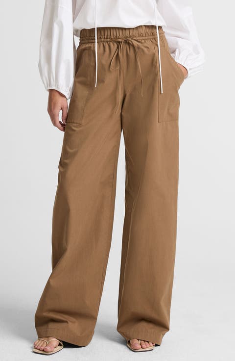 Cotton Drawstring Pants